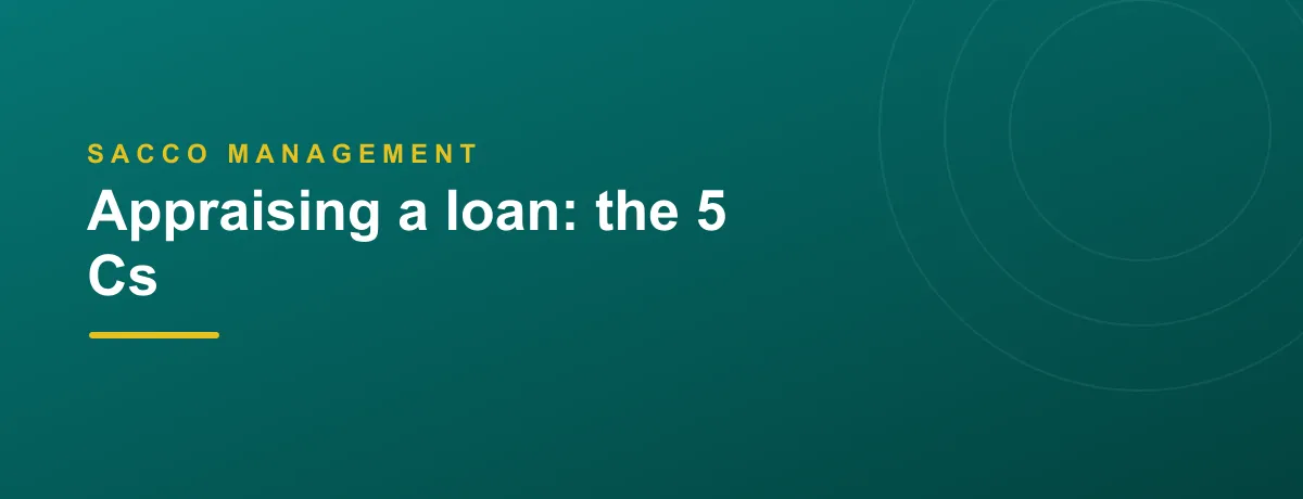 Appraising a loan: the 5 Cs