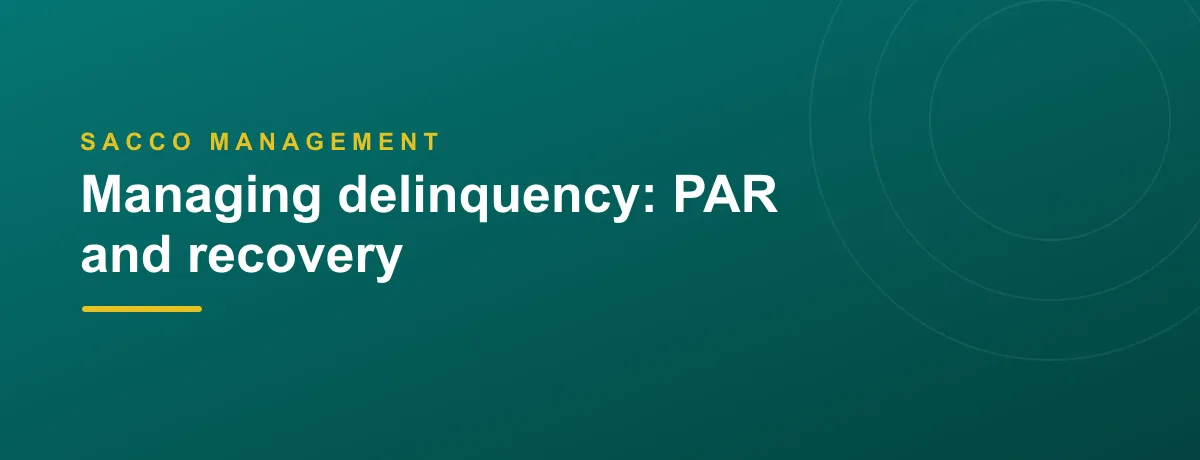 Managing delinquency: PAR and recovery