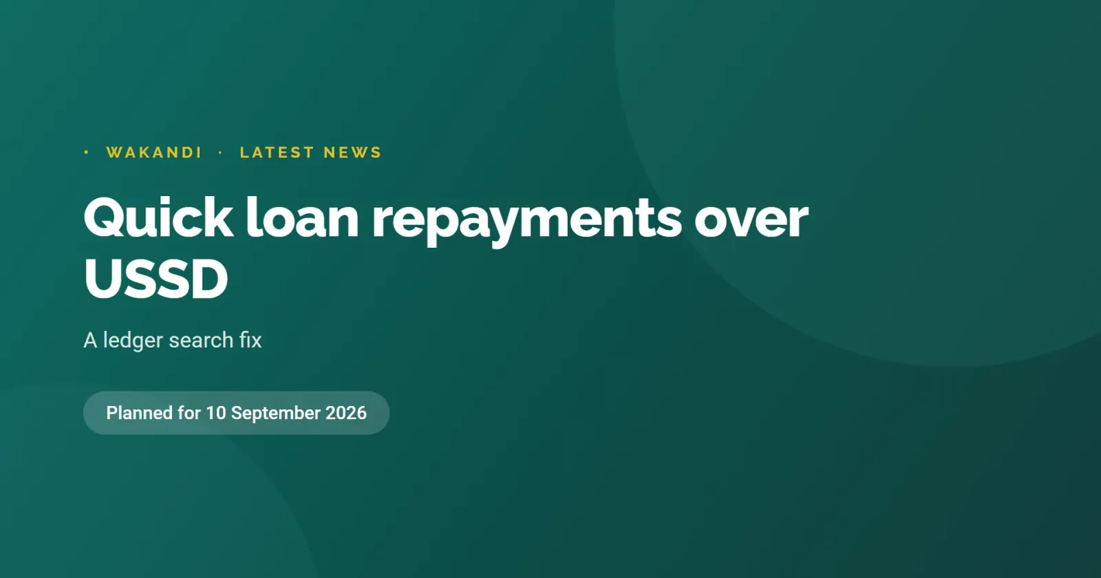 Quick loan repayments over USSD go to the right wallets